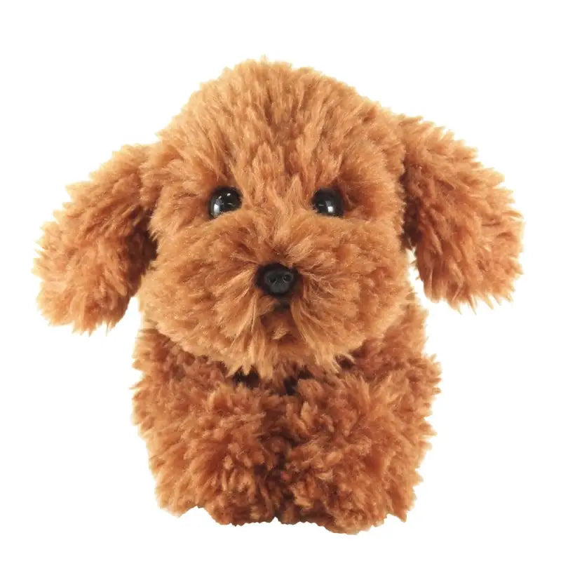 Sun Lemon Plush Doll Lap Dog Hiza Wanko Toy Poodle Brown Tjn