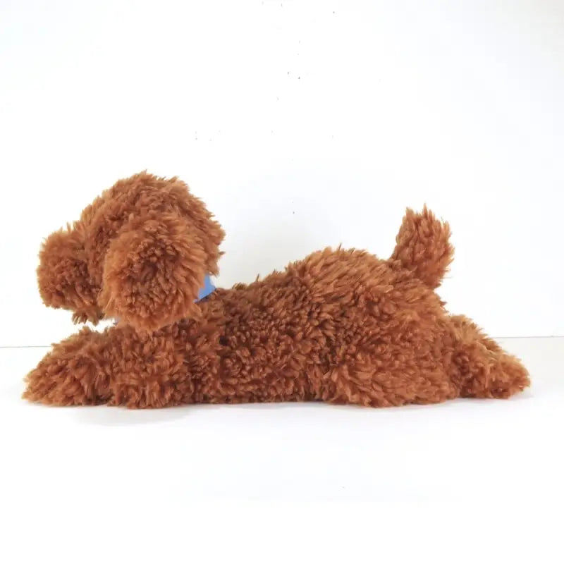 Sun Lemon Plush Doll Lap Dog Hiza Wanko Toy Poodle Brown Tjn