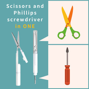 Sun - Star Stationery Light Green Stickyle Scissors Japan S3720071