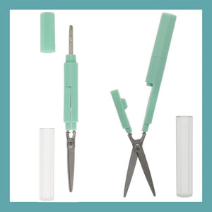 Sun - Star Stationery Light Green Stickyle Scissors Japan S3720071