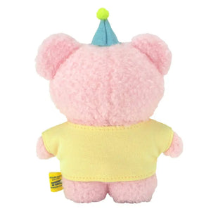 SUNLEMON Plush Doll Fluffy Tatton Birthday Bear Pink S