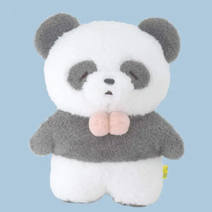 SUNLEMON Plush Doll Fluffy Tatton Panda Gray M