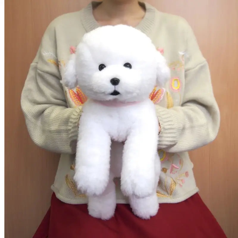 SUNLEMON Plush Doll Hiza Wanko Bichon Frise Tjn