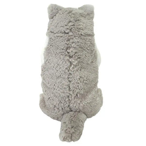 SUNLEMON Plush Doll Knee Cat Sleeping Gray