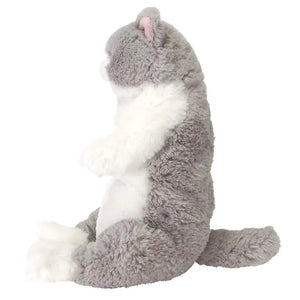 SUNLEMON Plush Doll Knee Cat Sleeping Gray