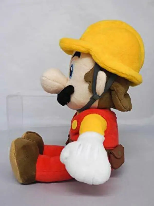 Super Mario Maker 2 Builder Plush Doll Stuffed Toy Size S