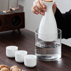 Sxrc 9 - Piece Creative Sake Set Japan - Warming Bowl Tokkuri 6 Cups Tray Whiskey Bottle Barware