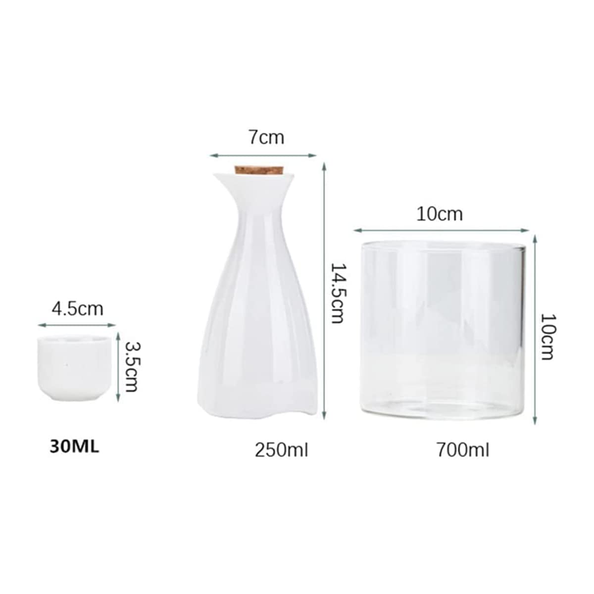 Sxrc 9 - Piece Creative Sake Set Japan - Warming Bowl Tokkuri 6 Cups Tray Whiskey Bottle Barware