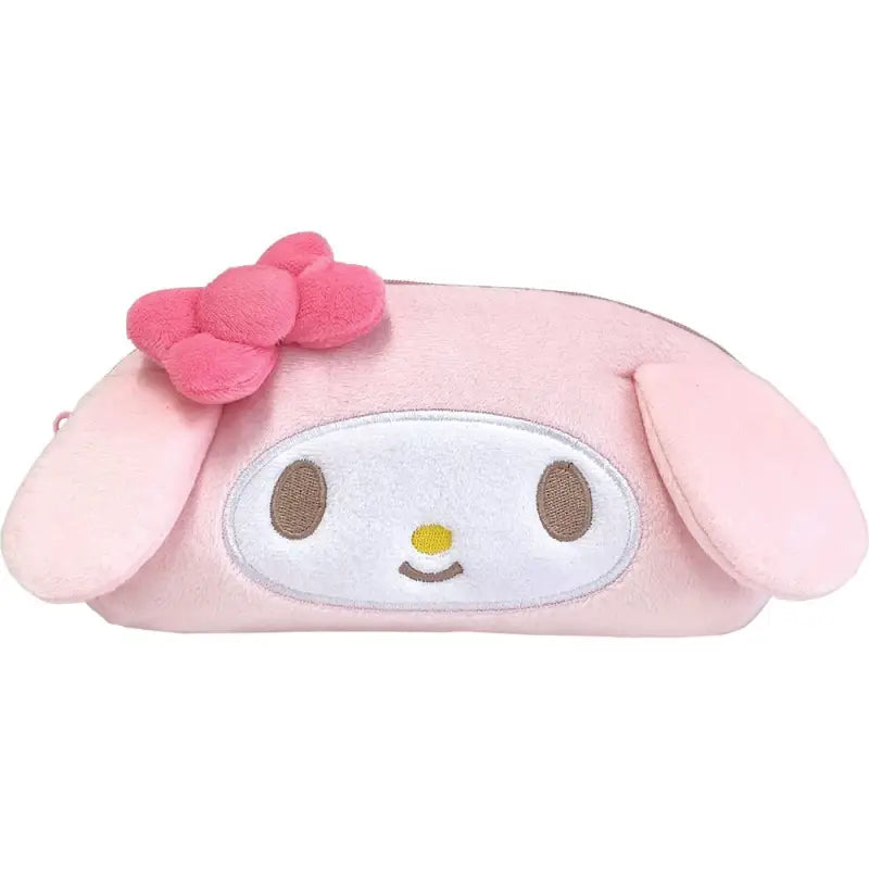 T’S Factory Sanrio My Melody Plush Face Pen Pouch Japan H9.7Xw19Xd5Cm