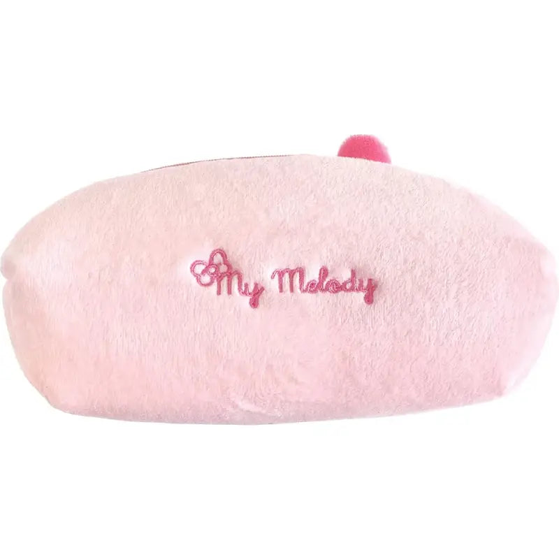 T’S Factory Sanrio My Melody Plush Face Pen Pouch Japan H9.7Xw19Xd5Cm