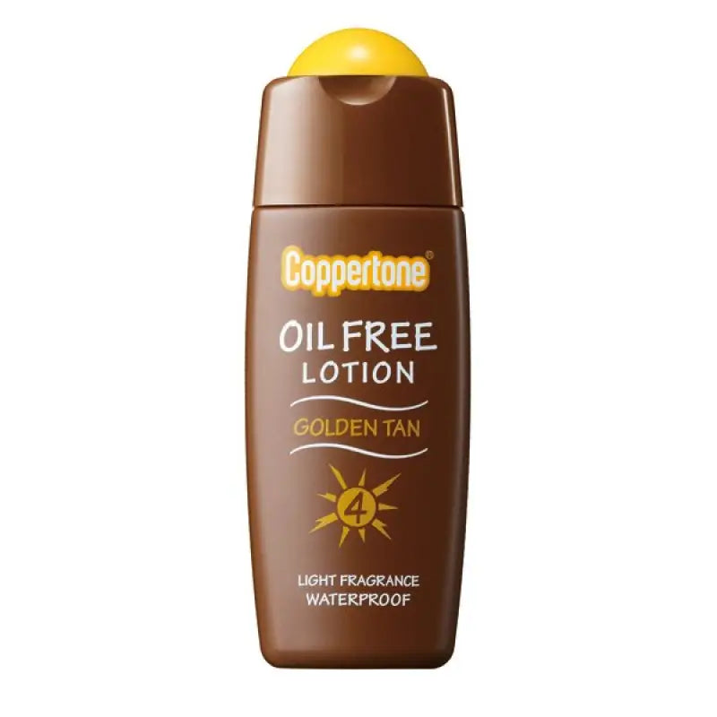 Taisho Pharmaceutical Coppertone Golden Tan Oil Free Lotion SPF4 120ml - Tanning Products Skincare