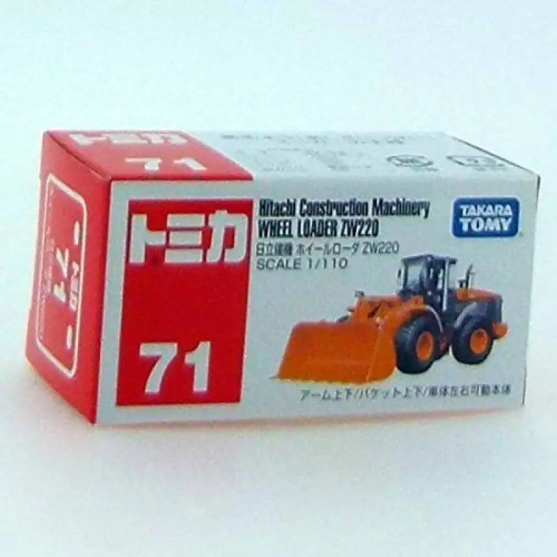 Takara Tomy Tomica No.71 1/110 Hitachi Wheel Loader Zw220 Box