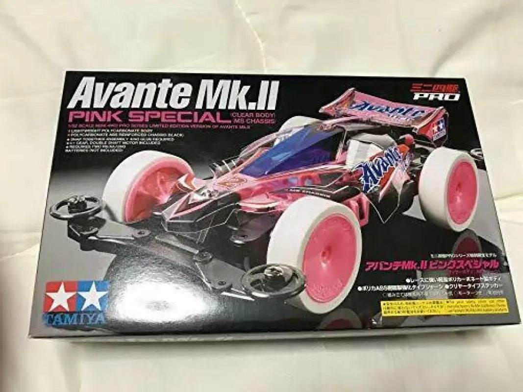 Tamiya Mini 4wd Pro Avante Mk.ii Pink Special Clear Body Ms Chassis
