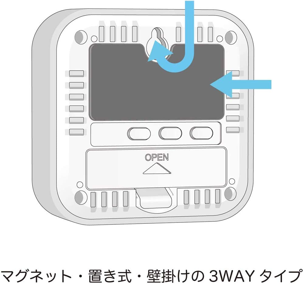 Tanita Tt - 558Gy Digital Wall Mounted Thermo - Hygrometer Clock Calendar Japan - Temperature & Humidity Monitor
