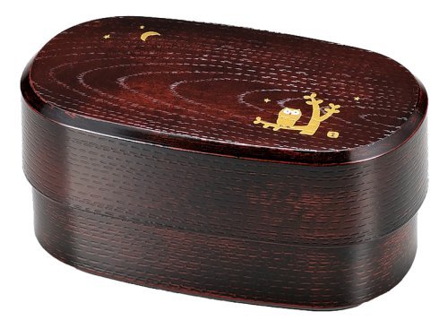 Tatsumiya Japan Hakoya Range Club Men'S Oval Wood Bento Box Tochigi Owl 51120