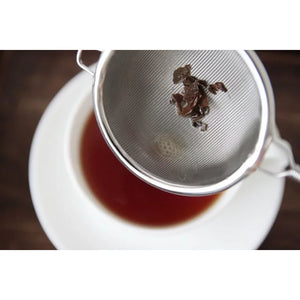 75mm Loose Leaf Tea Strainer with fine mesh, designed for calm tea routines