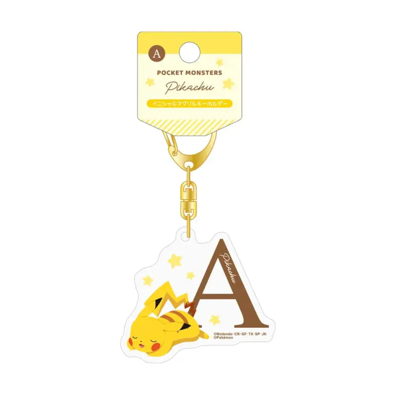 Teas Factory Pokemon Initial Acrylic Keychain 2 A Approx. H5.2 X W6 D0.3Cm Pm-5541194A