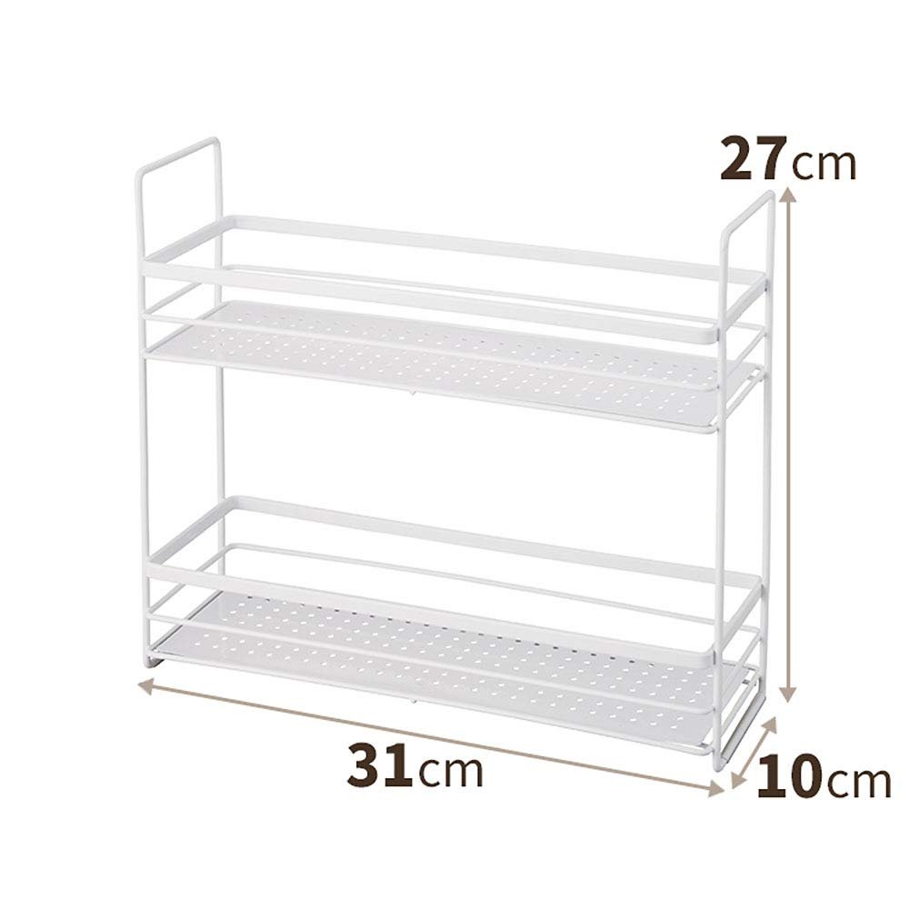 Tenma Spice Rack White 10X31X27Cm 2 Tiers