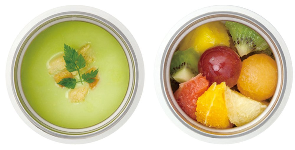 The - Peacock 0.3L Coral Red Heat Retention Food Jar Lkb - 301 R - Made In Japan