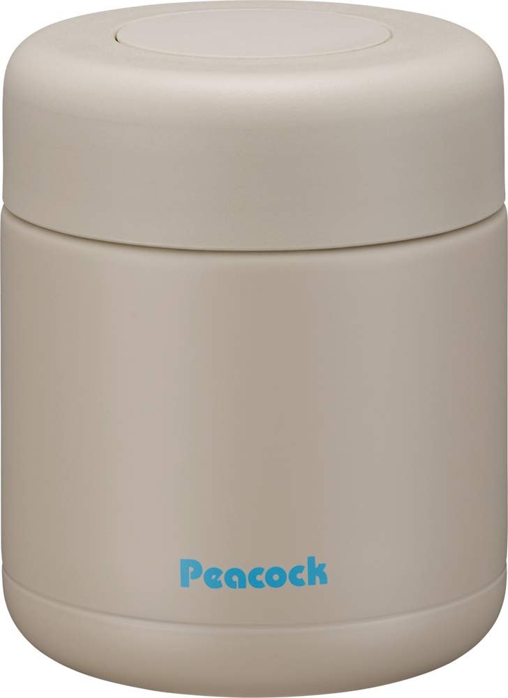 The - Peacock Peacock Food Jar 300Ml Stainless Steel Japan Sand Beige Lkd - 30 Ca