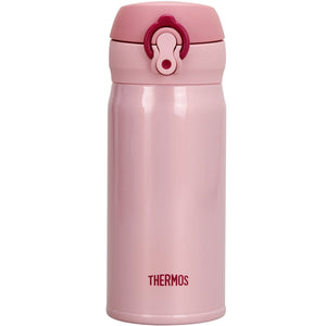 Thermos 0.35L Peach Mobile Mug - Vacuum Insulated One - Touch Open Type