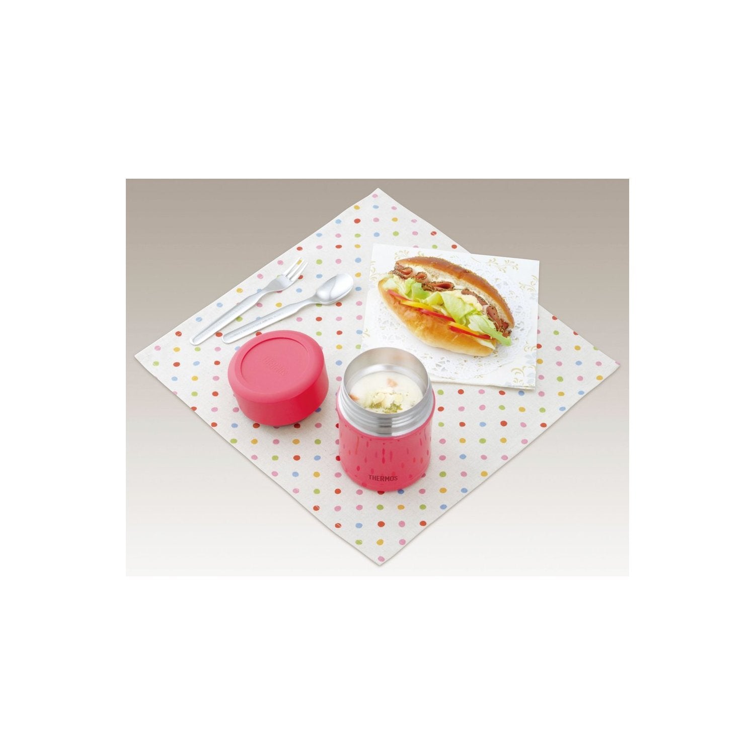 Thermos 0.3L Grape Vacuum Insulated Food Container Jbj - 300 Grp