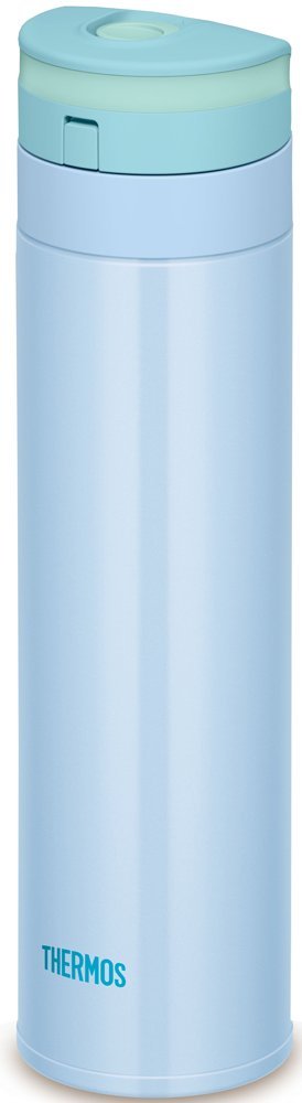 Thermos 0.45L Blue Water Bottle Vacuum Insulated Mobile Mug Japan One Touch Open Type Jns - 450Bl