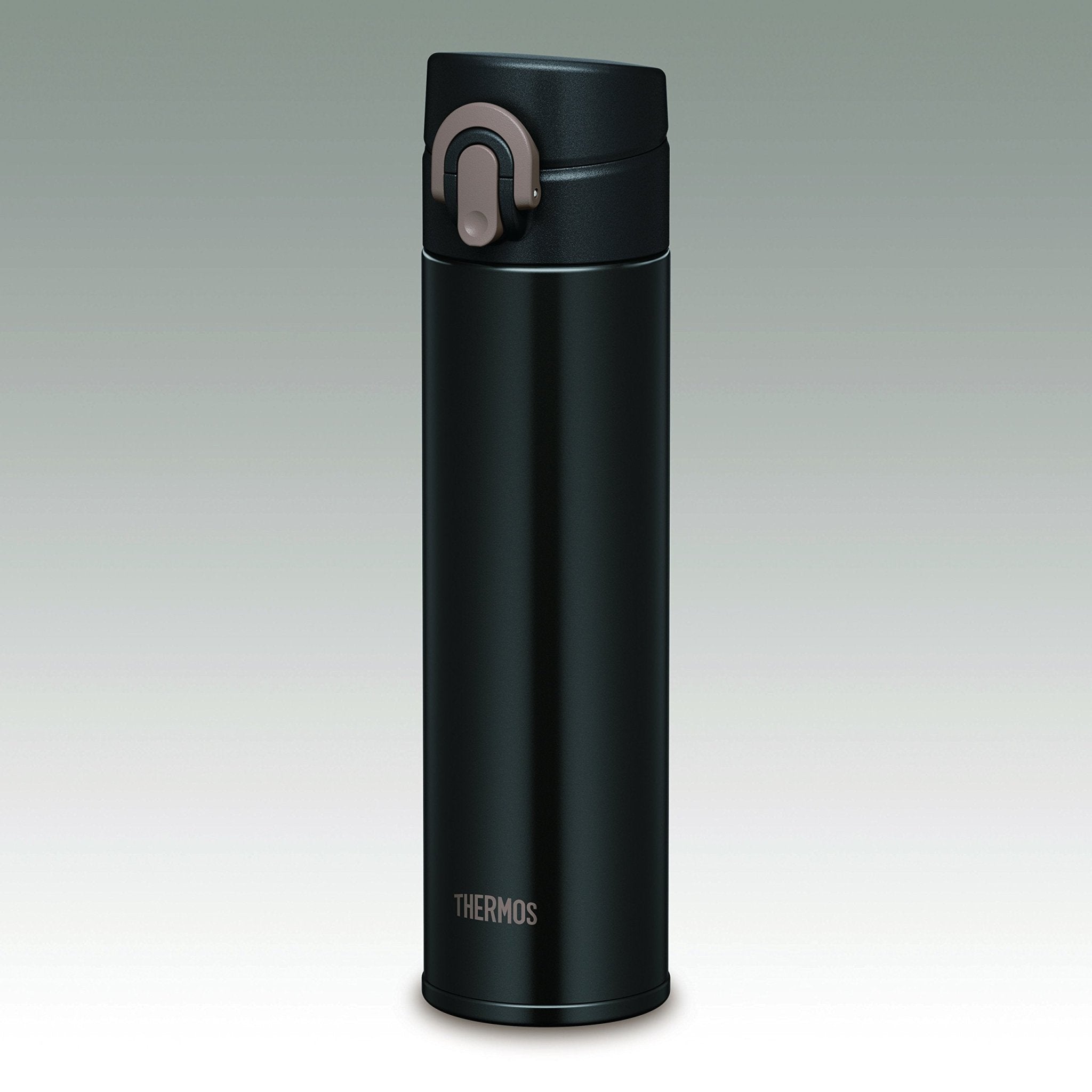Thermos 0.4L Matte Black Vacuum Insulated Mobile Mug - One Touch Open Type