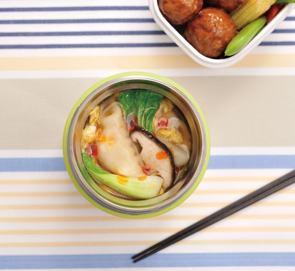 Thermos 0.5L Vacuum Insulated Food Container Green Jbm - 500G Japan