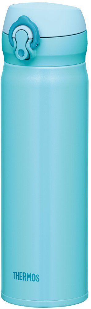 Thermos 0.5L Water Bottle Vacuum Insulated Mobile Mug [One Touch Open] Sky Blue Jnl - 502 Japan