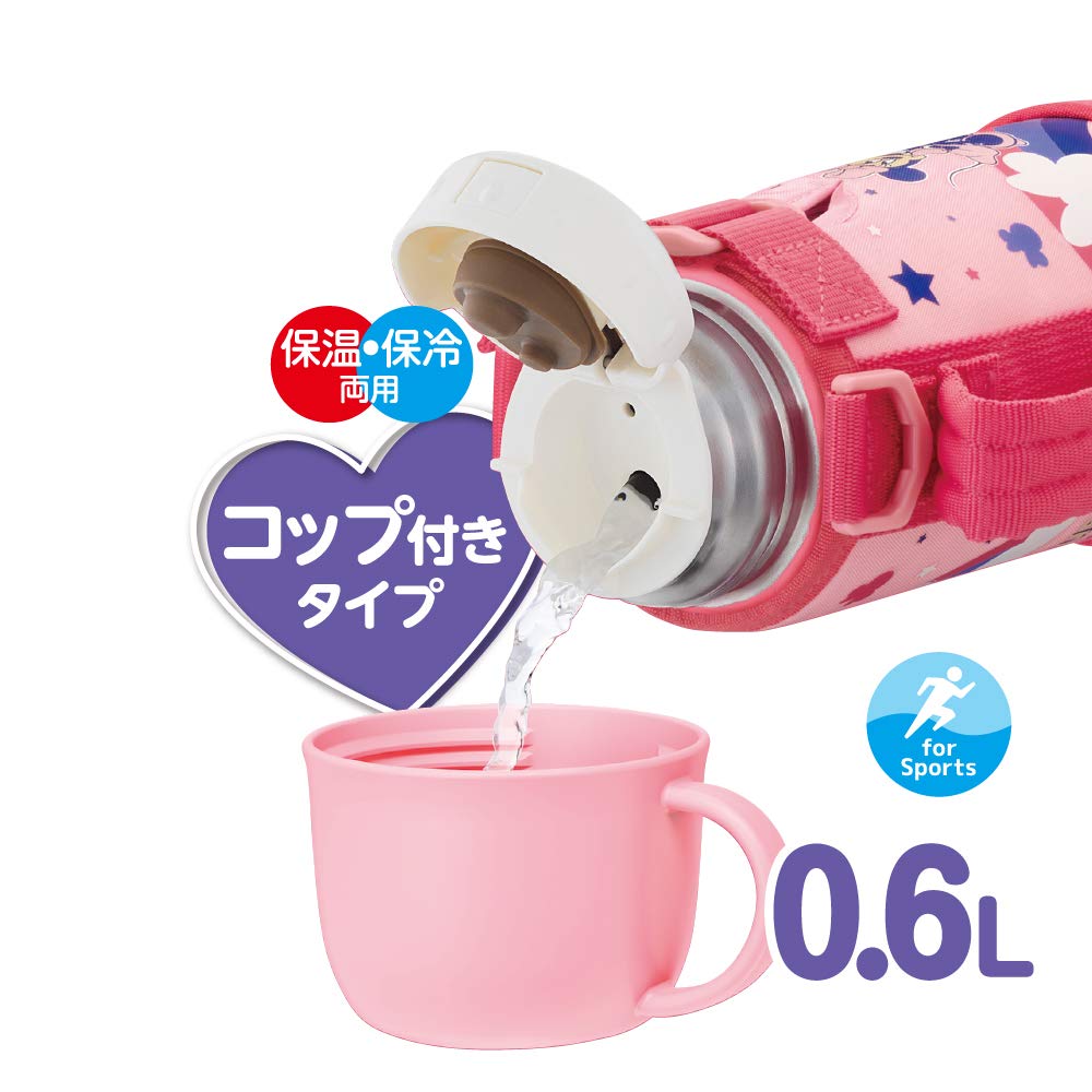 Thermos 0.64L Vacuum Insulated Water Bottle Minnie Pink 2 - Way Series Fjo - 600Wfds P