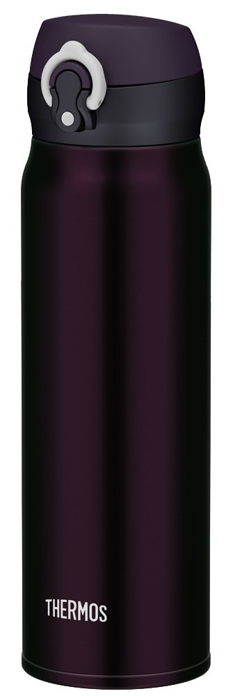 Thermos 0.6L Deep Purple Vacuum - Insulated Mobile Mug - One - Touch Open Type