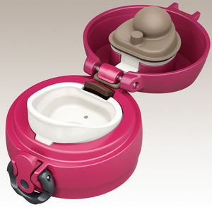 Thermos 0.6L Vacuum Insulated Water Bottle Mug [One Touch Open] Garnet Red Jnl - 602 Gr - Made In Japan