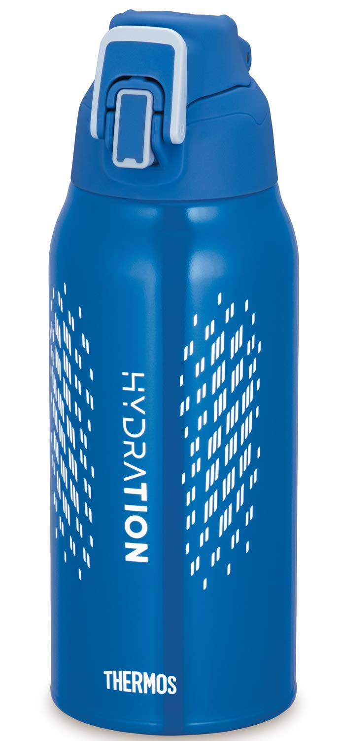 Thermos 0.8L Blue Silver Vacuum Insulated Sports Bottle Cold Storage - Fht - 801F Blsl