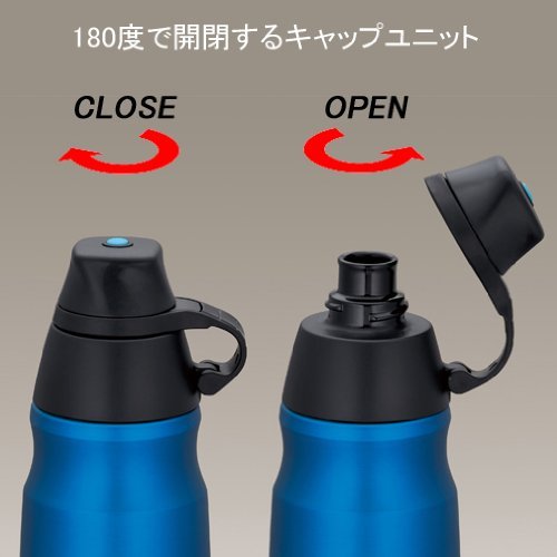 Thermos 0.8L Blue Vacuum Insulated Sports Bottle Ffd - 800F