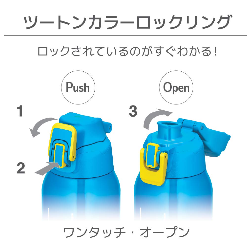 Thermos 0.8L Vacuum Insulated Sports Water Bottle Blue Camouflage FHT - 800F