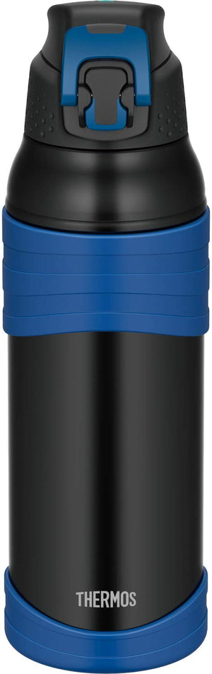 Thermos 1.0L Black Blue Vacuum Insulated Sports Bottle for Cold Storage - Fjc - 1000 Bk - Bl
