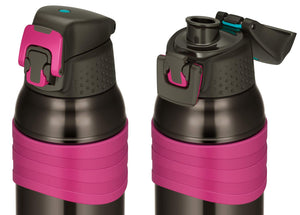 Thermos 1.0L Vacuum Insulated Sports Bottle Charcoal Pink Cold Storage - Fjc - 1000 Ch - Pk