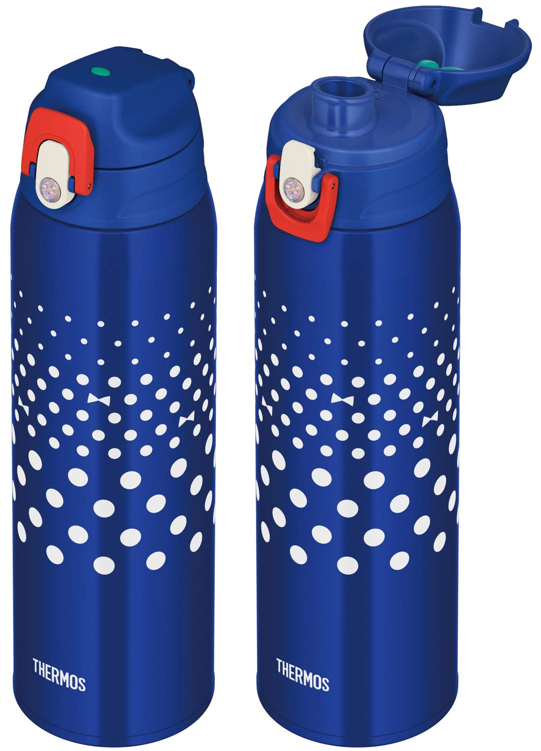 Thermos 1.0L Vacuum Insulated Water Bottle Navy Dot Fjj - 1000Wf Nvd