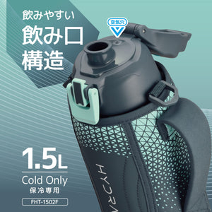 Thermos 1.5L Navy Mint Vacuum Insulated Sports Bottle for Cold Storage - Fht - 1502F Nvmt