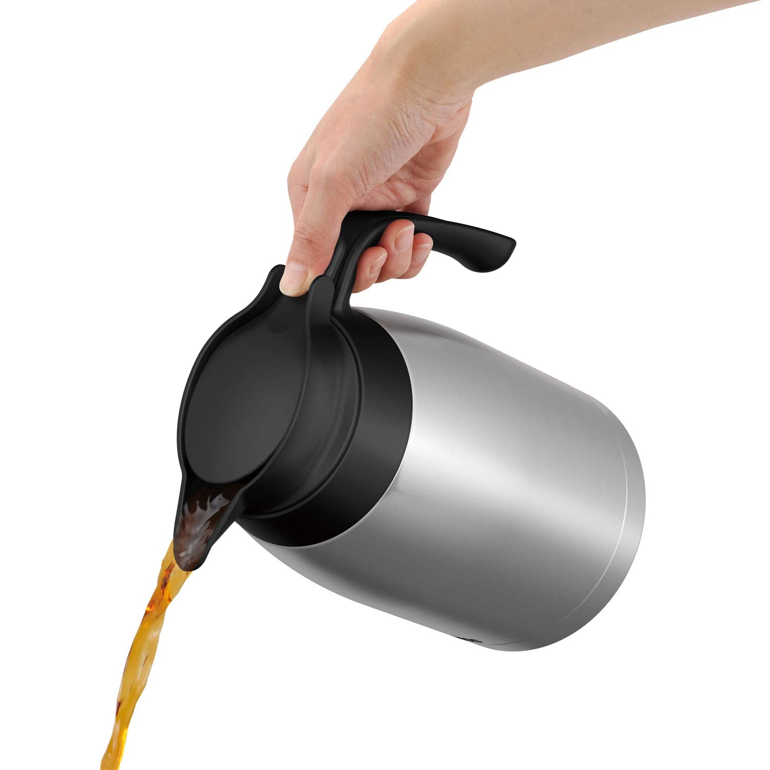 Thermos 1.5L Stainless Steel Black Pot Model Ttb - 1500 Sbk