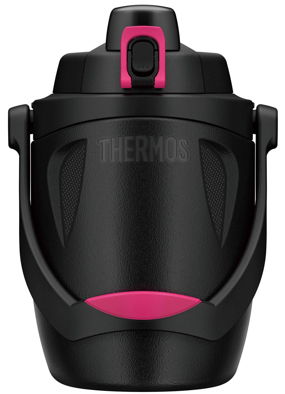 Thermos 1.9L Black Magenta Sports Jug - Durable Plastic Thermos Fph - 1900 Bm