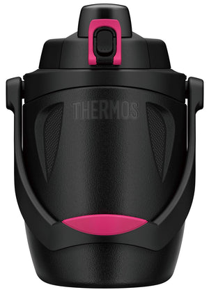 Thermos 1.9L Black Magenta Sports Jug - Durable Plastic Thermos Fph - 1900 Bm
