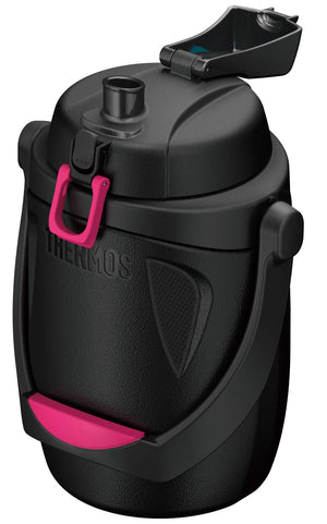 Thermos 1.9L Black Magenta Sports Jug - Durable Plastic Thermos Fph - 1900 Bm