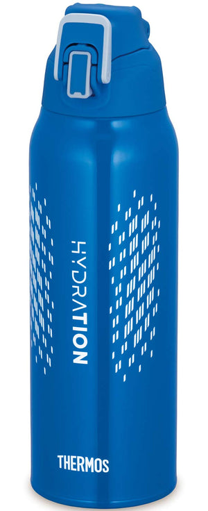 Thermos 1L Blue Silver Vacuum Insulated Sports Bottle for Cold Storage - Fht - 1001F Blsl