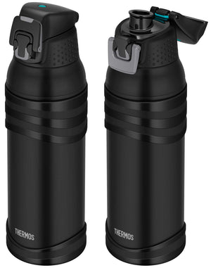 Thermos 1L Matte Black Vacuum Insulated Sports Bottle for Cold Storage - FJC - 1001 MTBK