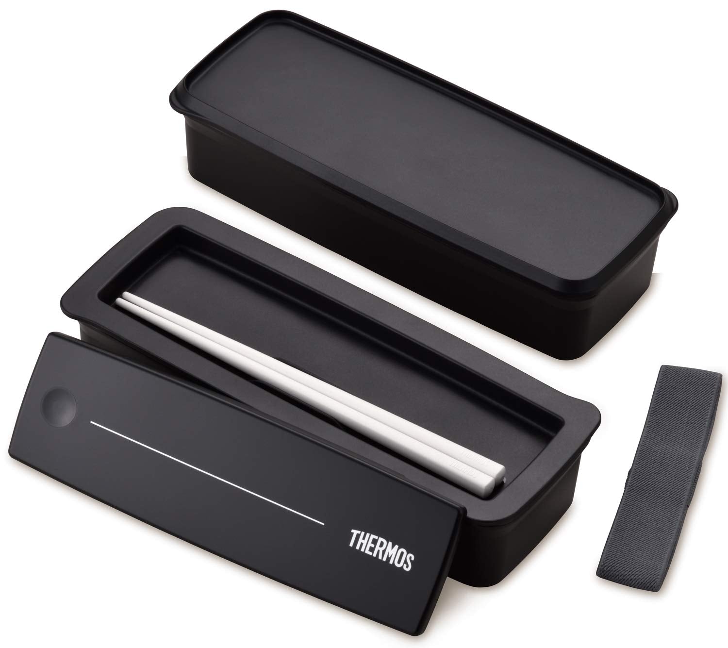 Thermos 2 Tier Fresh Lunch Box 980ml Black DJS - 980W BK