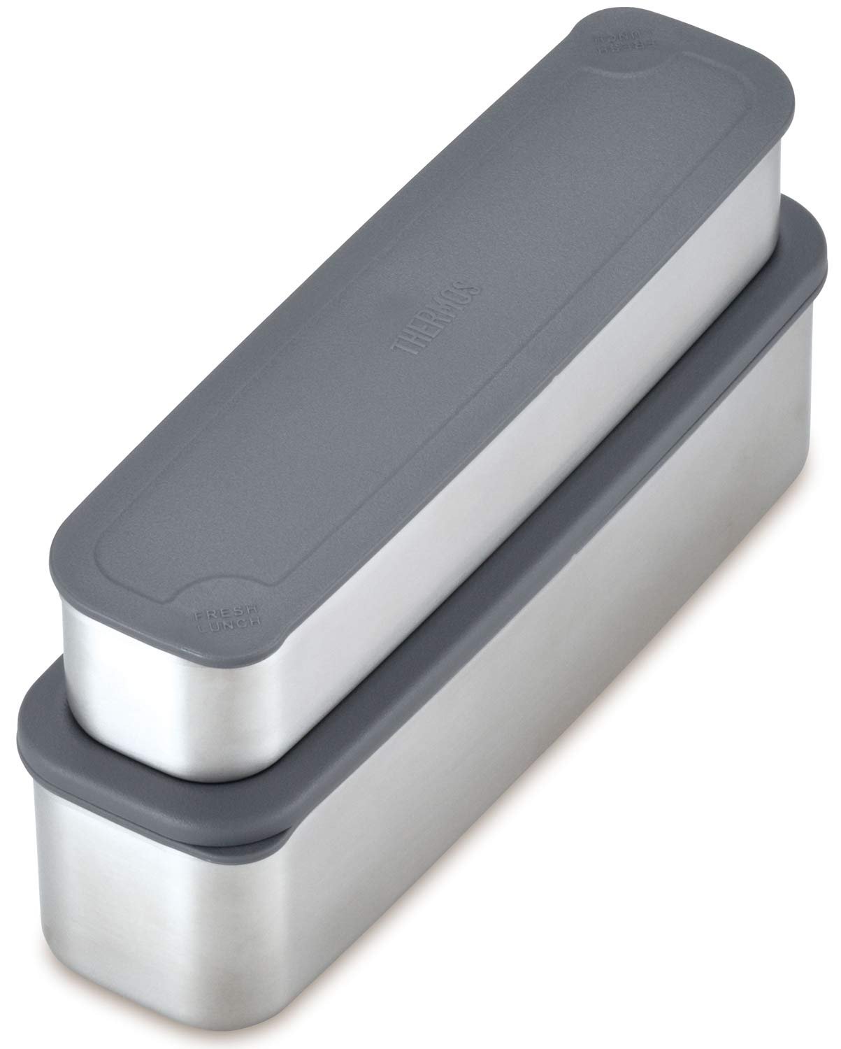 Thermos 2 Tier Slim Fresh Bento Lunch Box 815Ml with Black Border