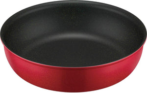 Thermos 20cm Red Durable Frying Pan with Detachable Handle - IH Compatible