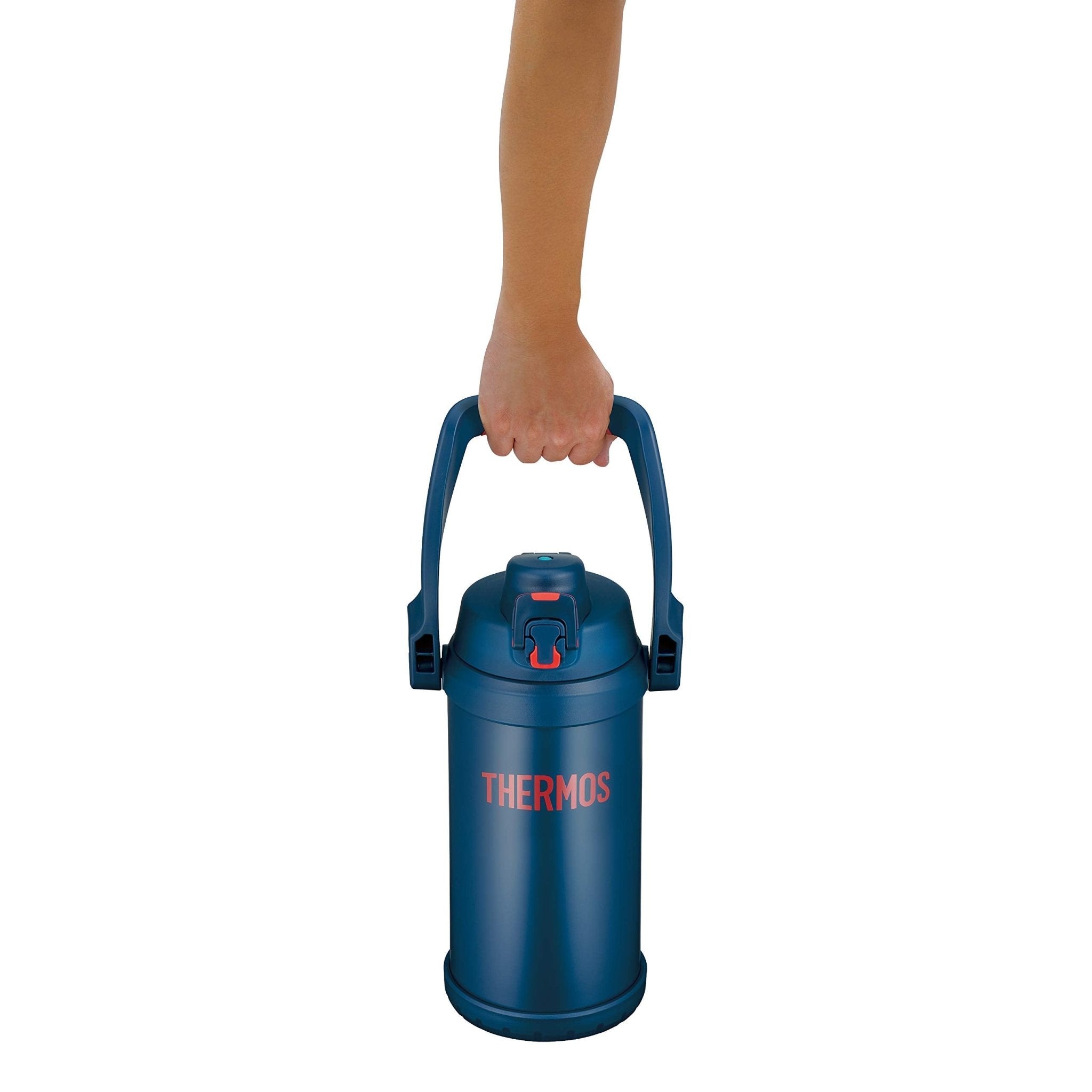 Thermos 2.0L Navy Red Vacuum Insulated Sports Jug - Thermos FFV - 2001 NV - R